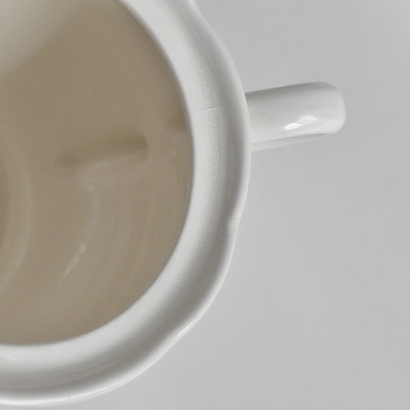 Vintage Sugar Pot Digoin & Sarreguemines White