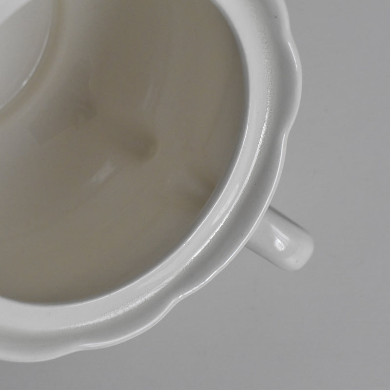 Vintage Sugar Pot Digoin & Sarreguemines White