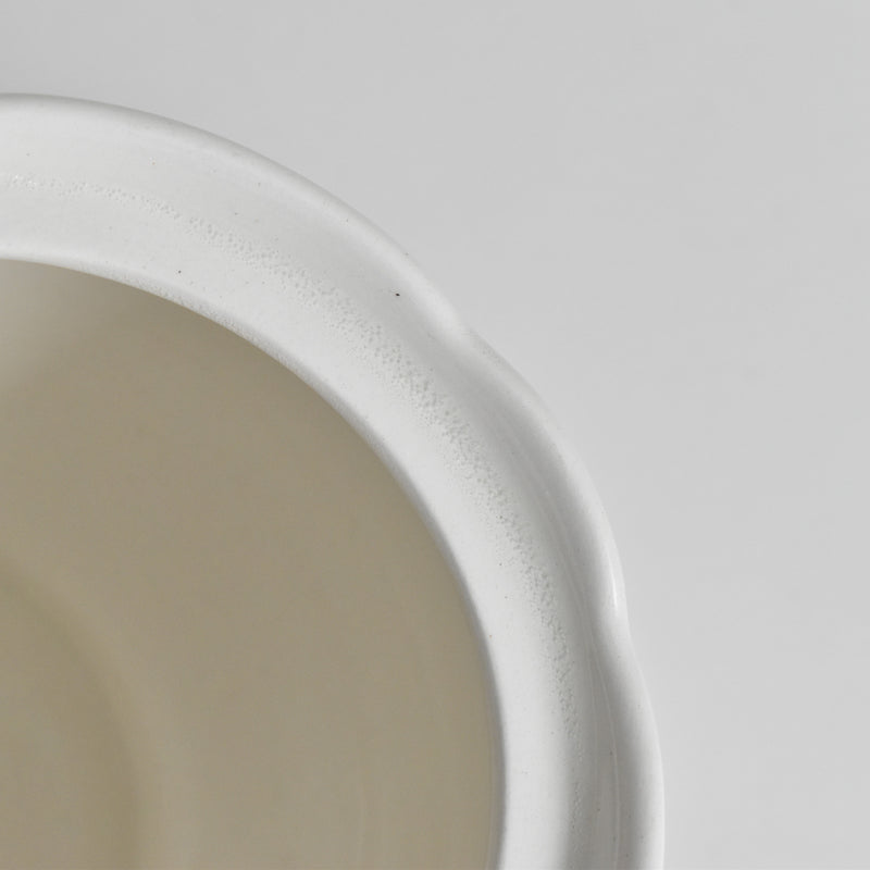 Vintage Sugar Pot Digoin & Sarreguemines White