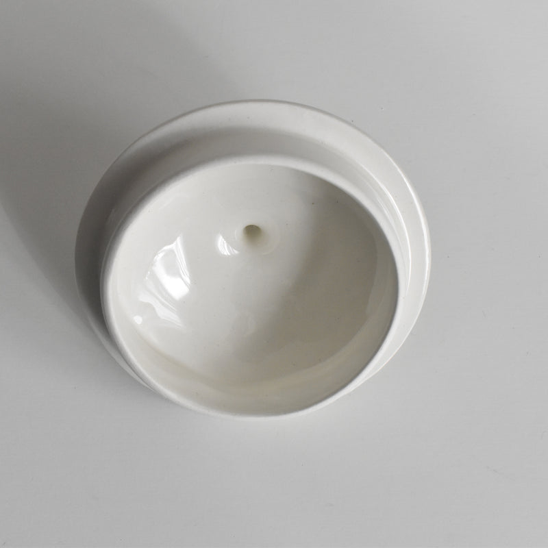 Vintage Sugar Pot Digoin & Sarreguemines White