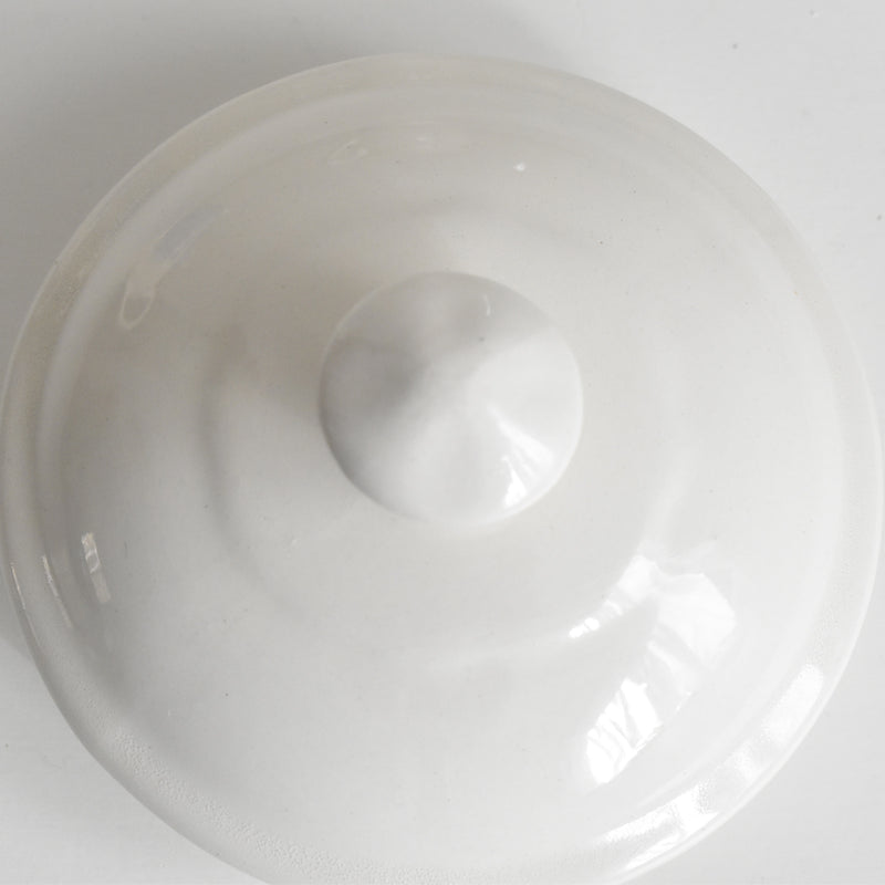 Vintage Sugar Pot Digoin & Sarreguemines White