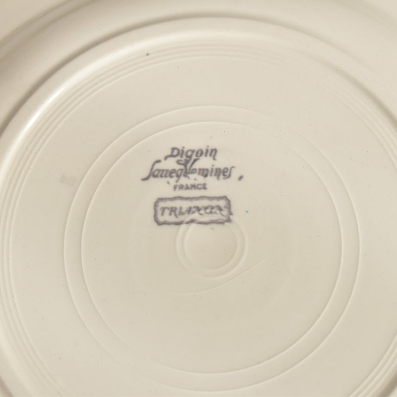 Vintage Dessert Plate, Digoin & Sarreguemines, Trianon B