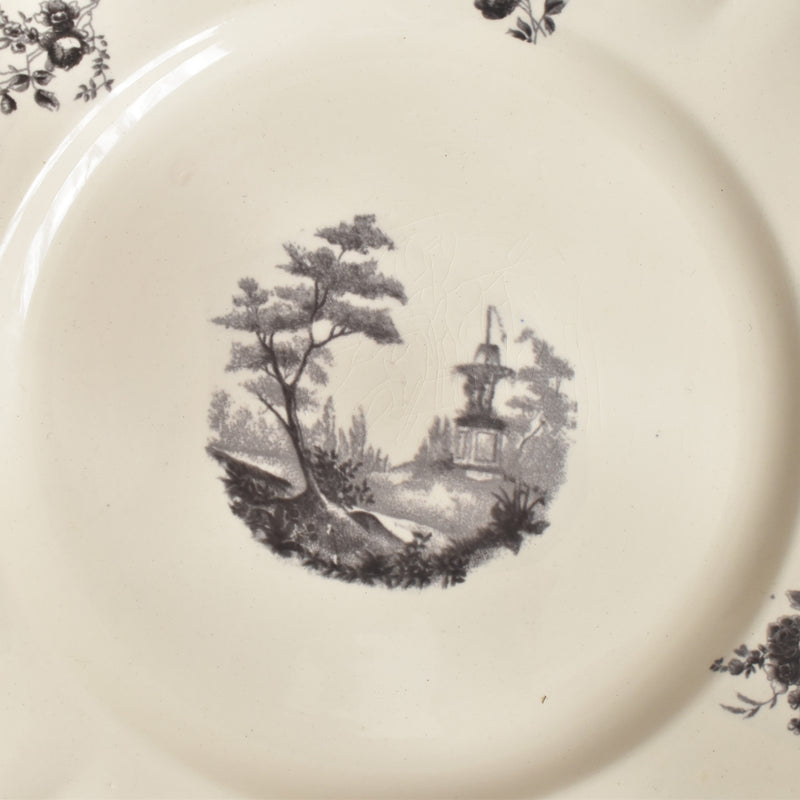 Vintage Dessert Plate, Digoin & Sarreguemines, Trianon B