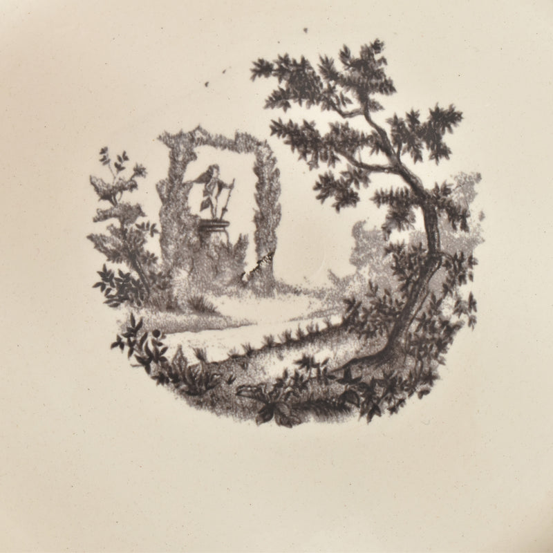 Vintage dessert plate Digoin & Sarreguemines Trianon C