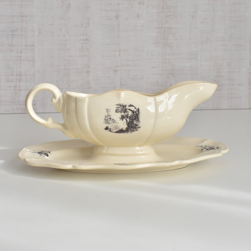 Vintage Digoin & Sarreguemines Saucier - Trianon