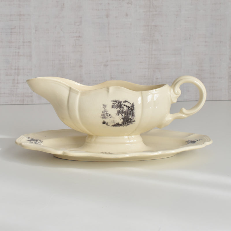 Vintage Digoin & Sarreguemines Saucier - Trianon