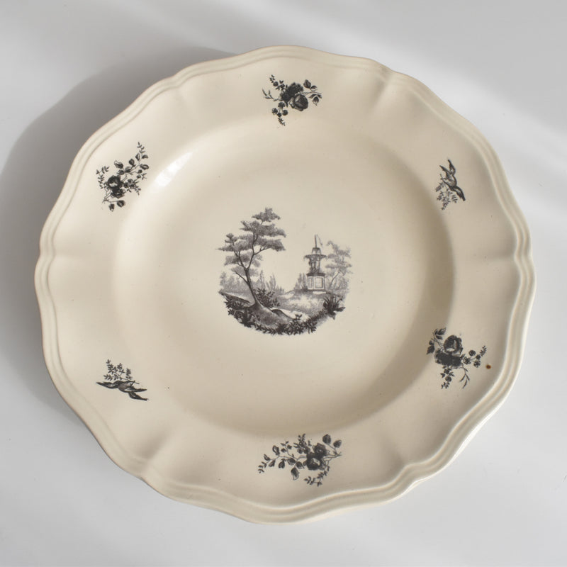 ヴィンテージ脚付きプレート ディゴワン＆サルグミンヌ Trianon（トリアノン） A