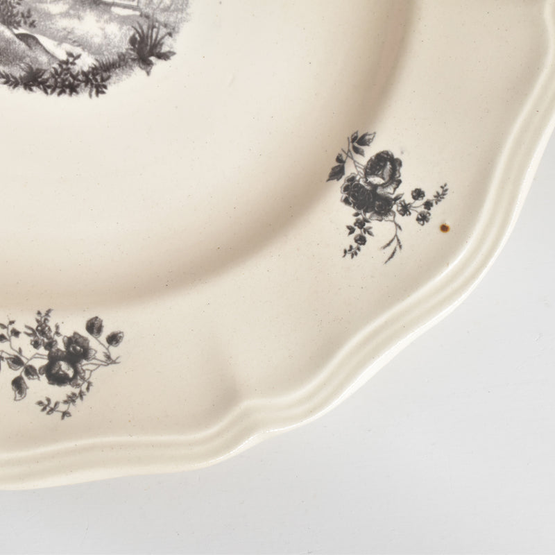 ヴィンテージ脚付きプレート ディゴワン＆サルグミンヌ Trianon（トリアノン） A