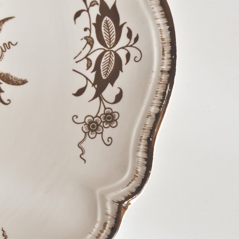 Vintage Cake Plate Sarreguemines Windsor
