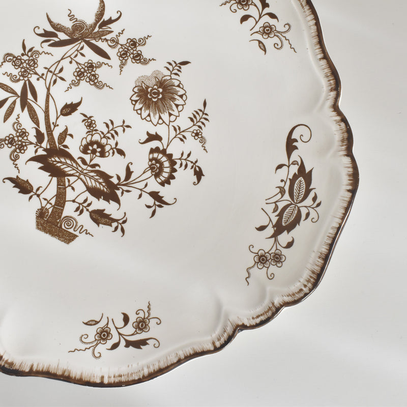 Vintage Cake Plate Sarreguemines Windsor