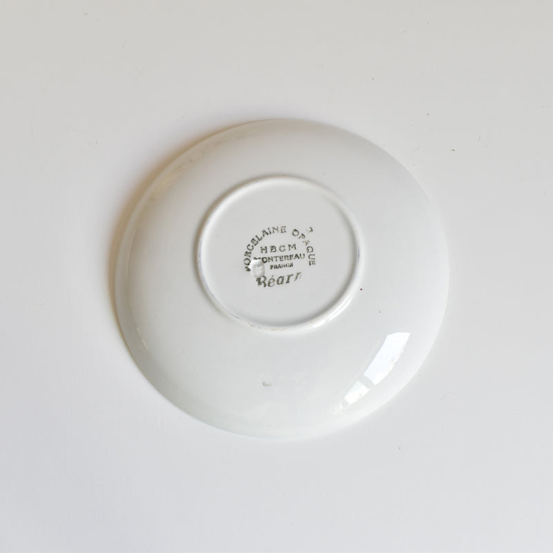 Vintage Coffee Saucer, Creil et Montereau, Béarn (A)
