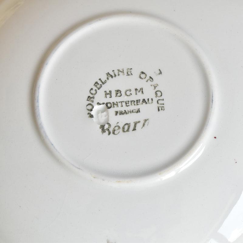 Vintage Coffee Saucer, Creil et Montereau, Béarn (A)