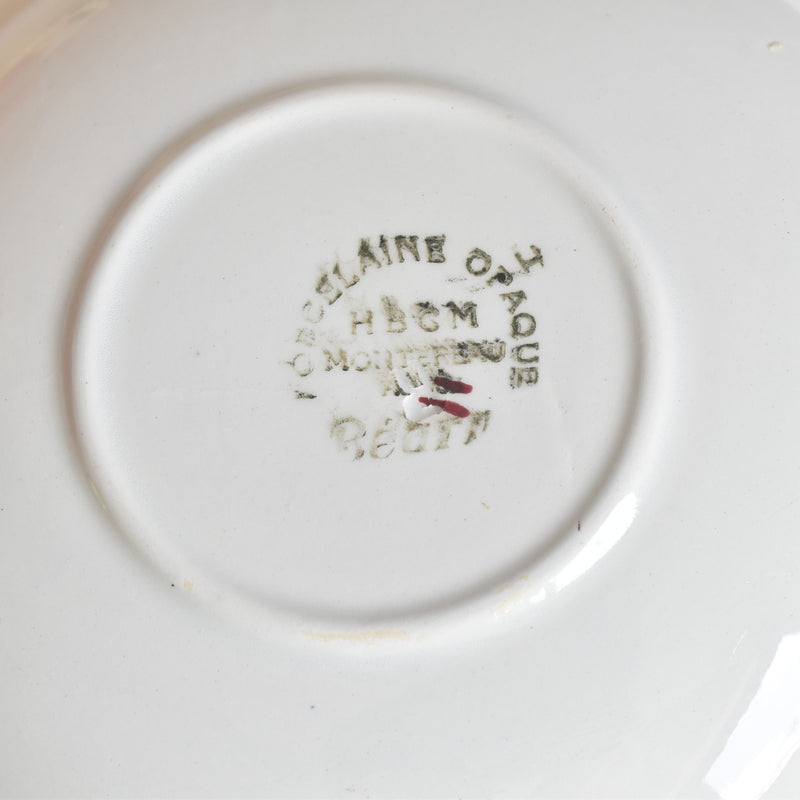 Vintage Coffee Saucer Claymontreux Béarn B