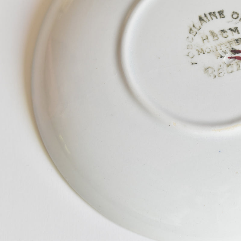 Vintage Coffee Saucer Claymontreux Béarn B
