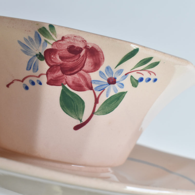 Vintage Sauce Boat Digoin & Sarreguemines 9177