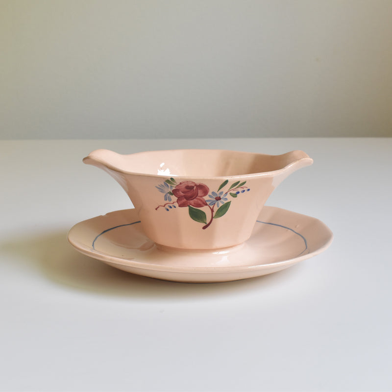 Vintage Sauce Boat Digoin & Sarreguemines 9177