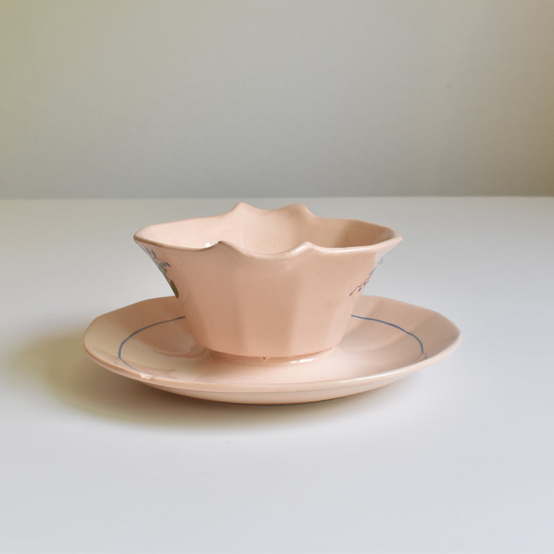 Vintage Sauce Boat Digoin & Sarreguemines 9177