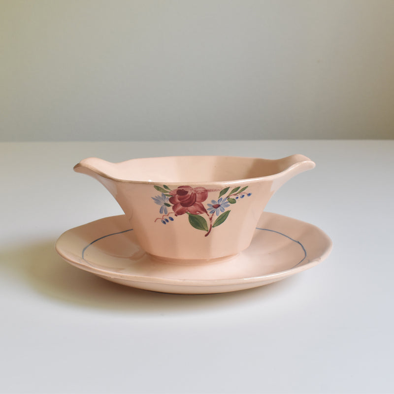 Vintage Sauce Boat Digoin & Sarreguemines 9177