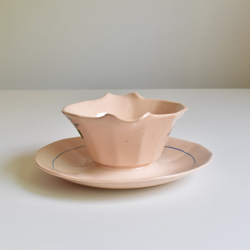 Vintage Sauce Boat Digoin & Sarreguemines 9177