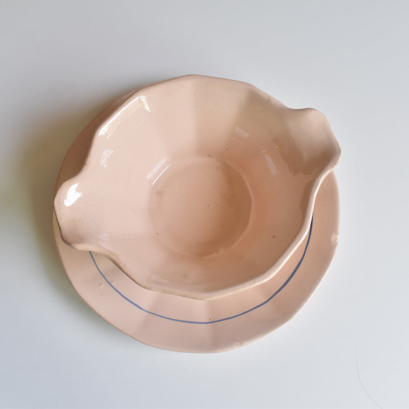 Vintage Sauce Boat Digoin & Sarreguemines 9177