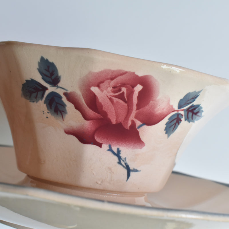 Vintage Sauce Boat Digoin & Sarreguemines 9178