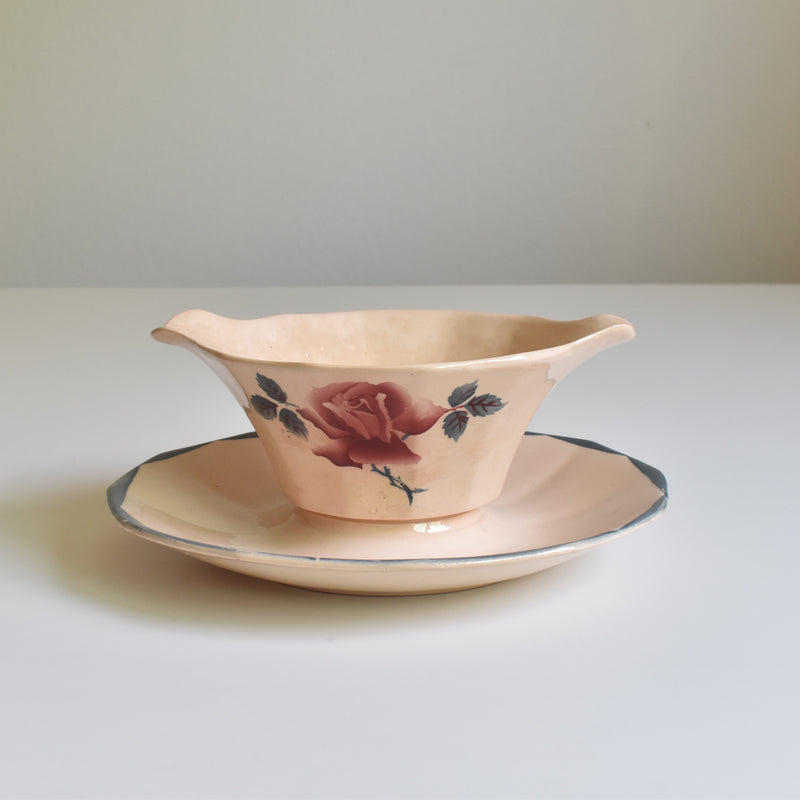 Vintage Sauce Boat Digoin & Sarreguemines 9178