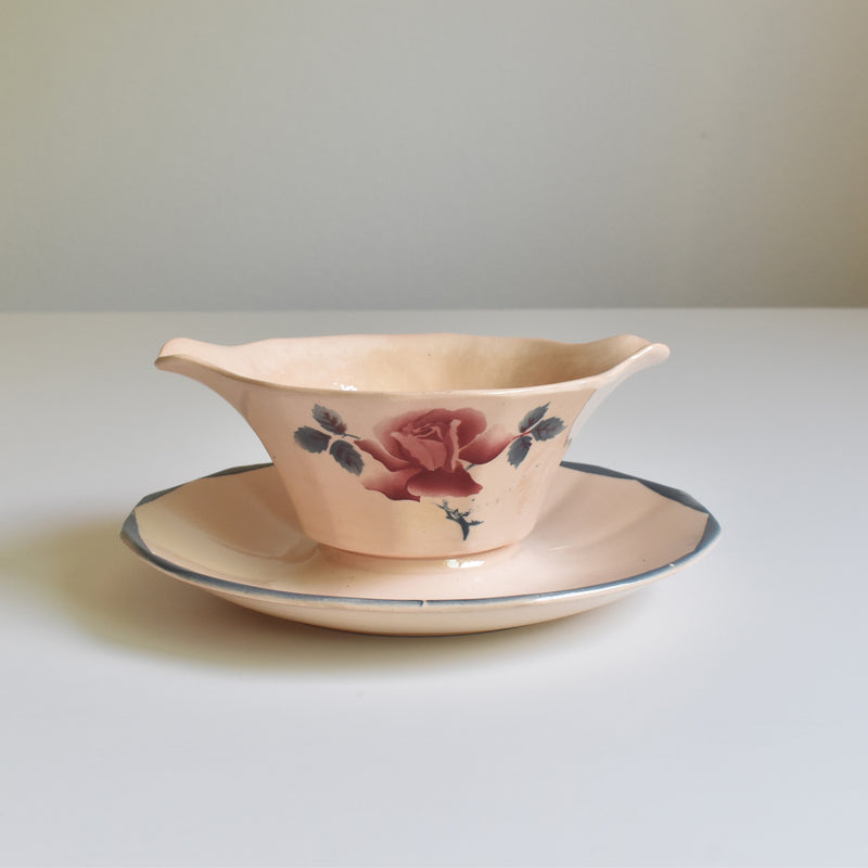 Vintage Sauce Boat Digoin & Sarreguemines 9178