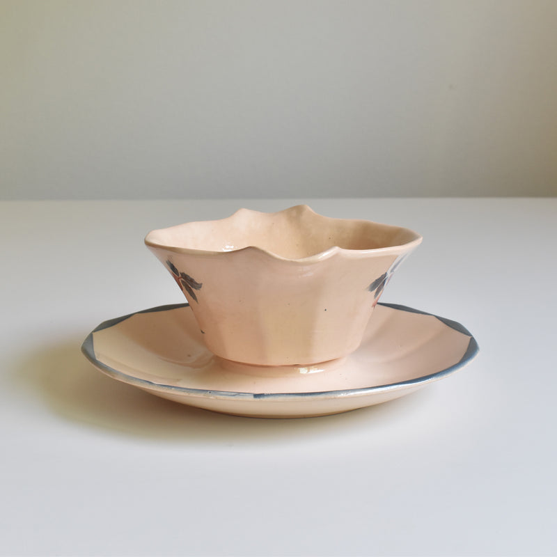 Vintage Sauce Boat Digoin & Sarreguemines 9178