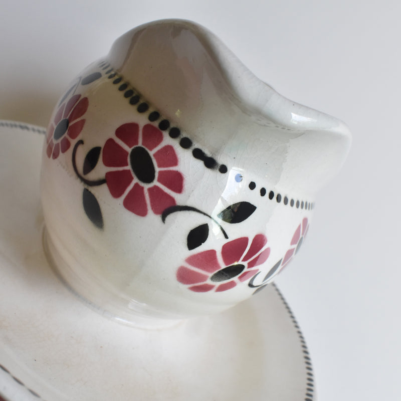 Vintage Sauce Boat Digoin & Sarreguemines Rialto