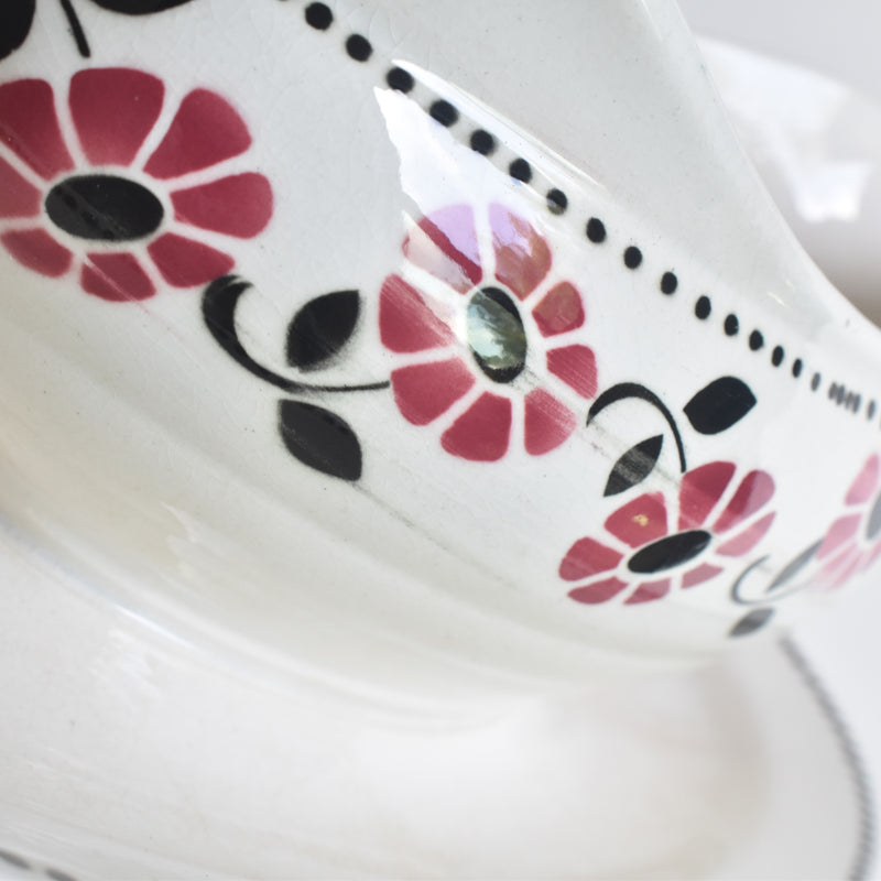 Vintage Sauce Boat Digoin & Sarreguemines Rialto