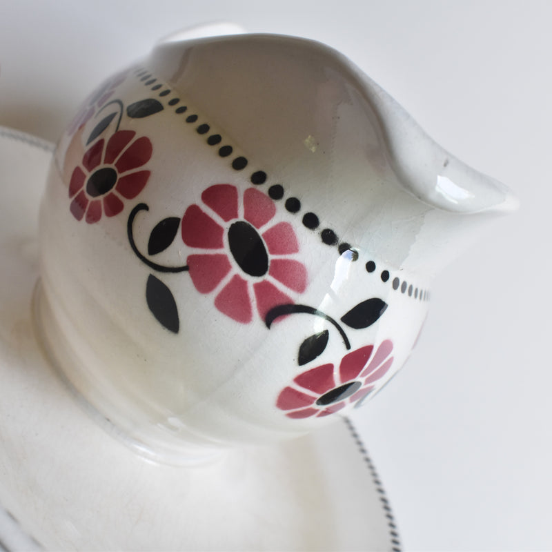 Vintage Sauce Boat Digoin & Sarreguemines Rialto