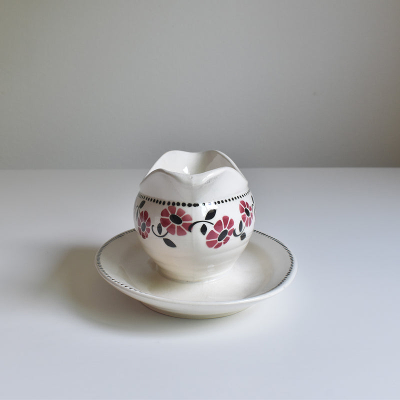 Vintage Sauce Boat Digoin & Sarreguemines Rialto