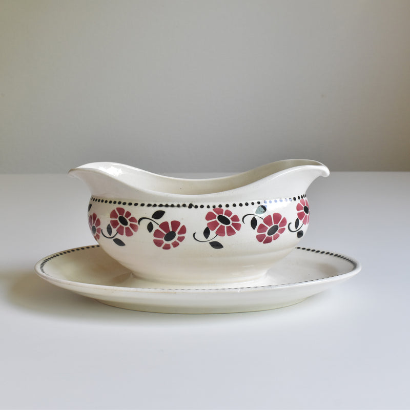 Vintage Sauce Boat Digoin & Sarreguemines Rialto