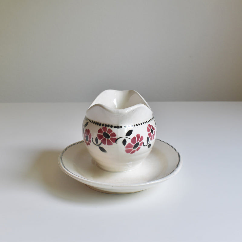 Vintage Sauce Boat Digoin & Sarreguemines Rialto