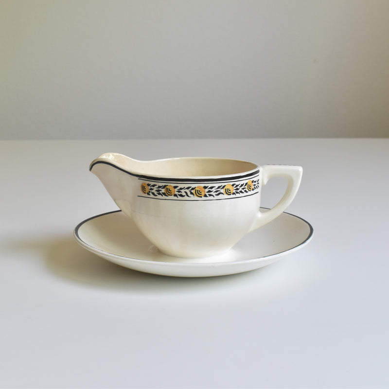 Vintage Sauce Boat, Digoin & Sarreguemines Valence