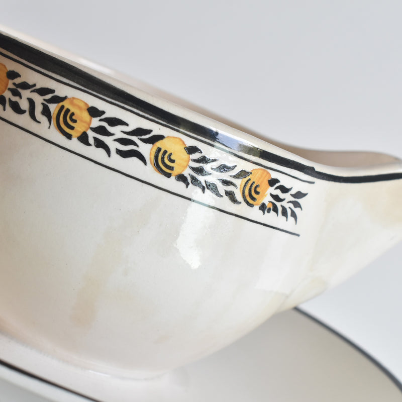 Vintage Sauce Boat, Digoin & Sarreguemines Valence
