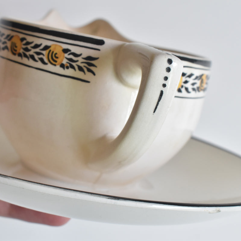 Vintage Sauce Boat, Digoin & Sarreguemines Valence
