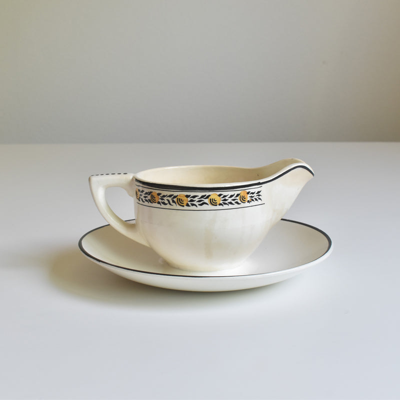 Vintage Sauce Boat, Digoin & Sarreguemines Valence