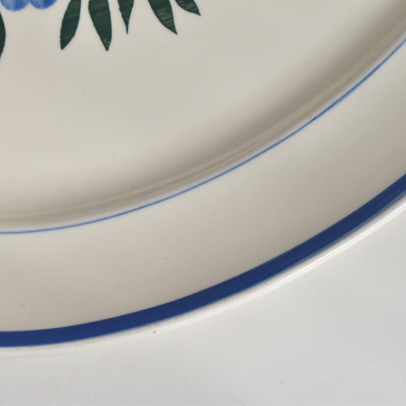 Vintage Oval Plate HBCM Creil et Montereau Yvonne