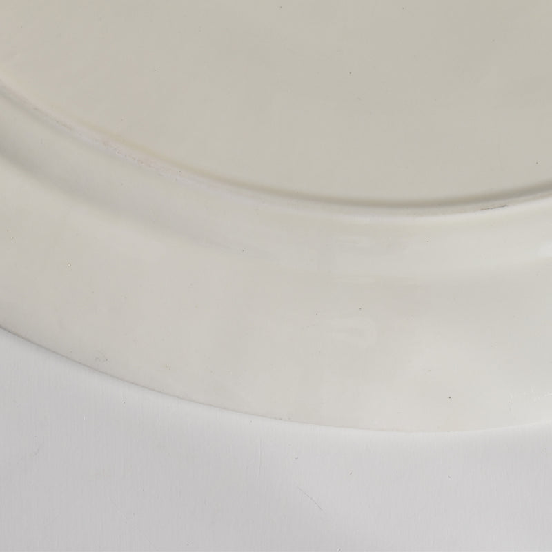 Vintage Oval Plate HBCM Creil et Montereau Yvonne