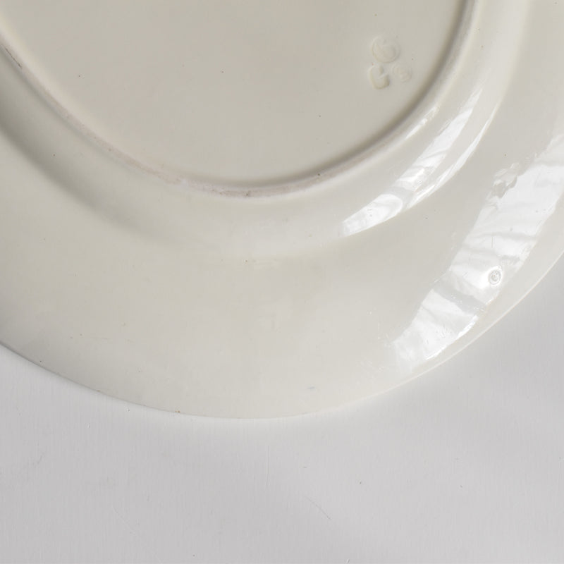 Vintage Oval Plate HBCM Creil et Montereau Yvonne