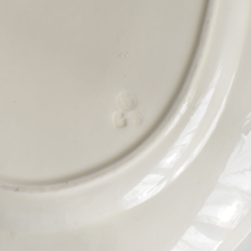 Vintage Oval Plate HBCM Creil et Montereau Yvonne