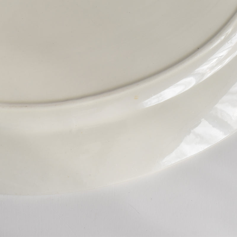 Vintage Oval Plate HBCM Creil et Montereau Yvonne