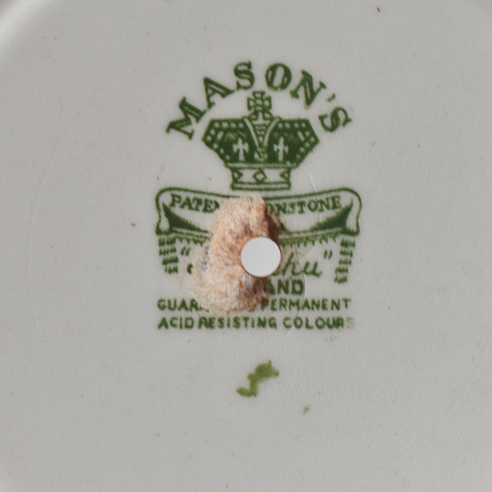 ヴィンテージ2段サービスプレート メイソンズ Manchu (マンチュ）