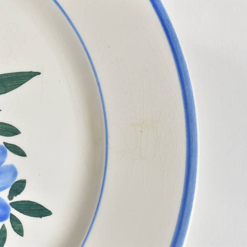 Vintage Large Plate HBCM Creil et Montereau Yvonne