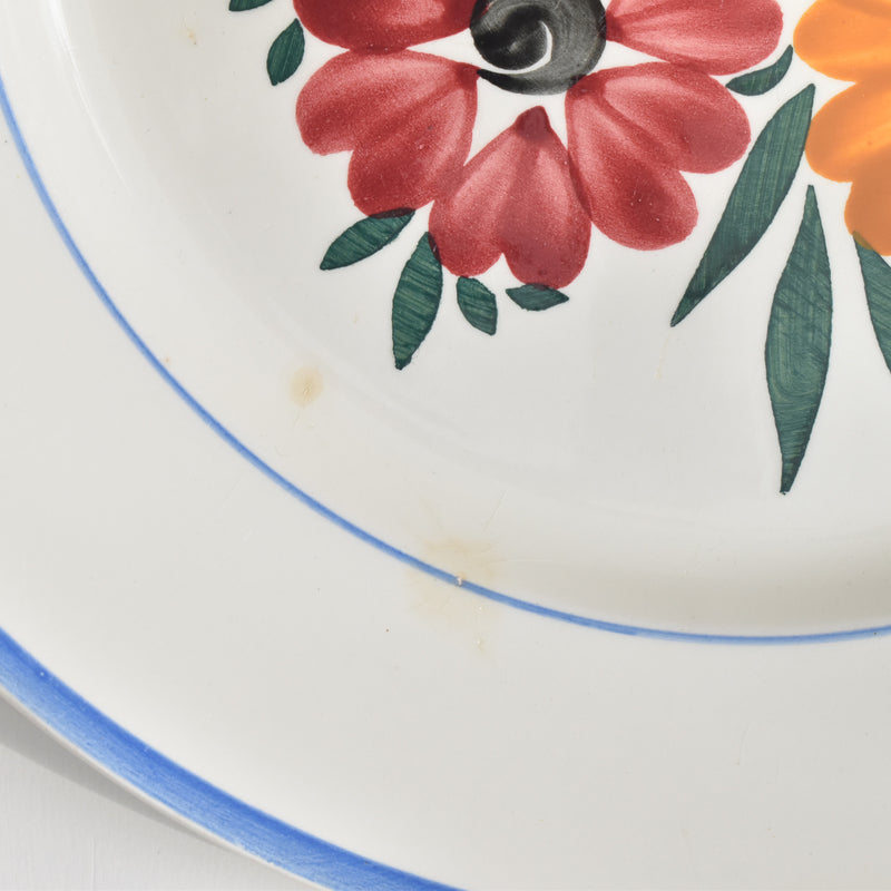 Vintage Large Plate HBCM Creil et Montereau Yvonne