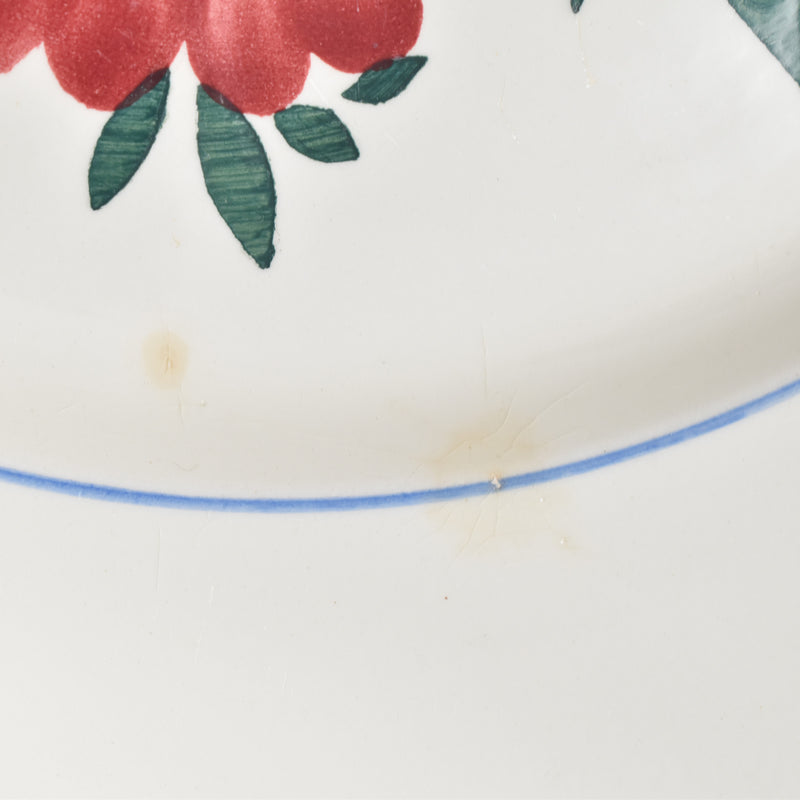 Vintage Large Plate HBCM Creil et Montereau Yvonne