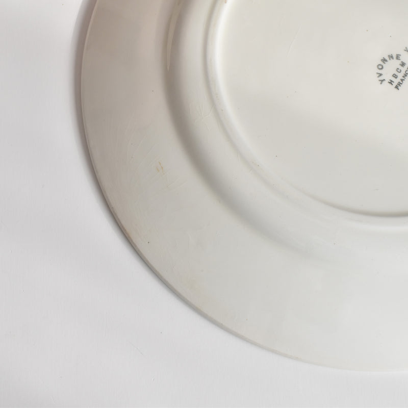 Vintage Large Plate HBCM Creil et Montereau Yvonne