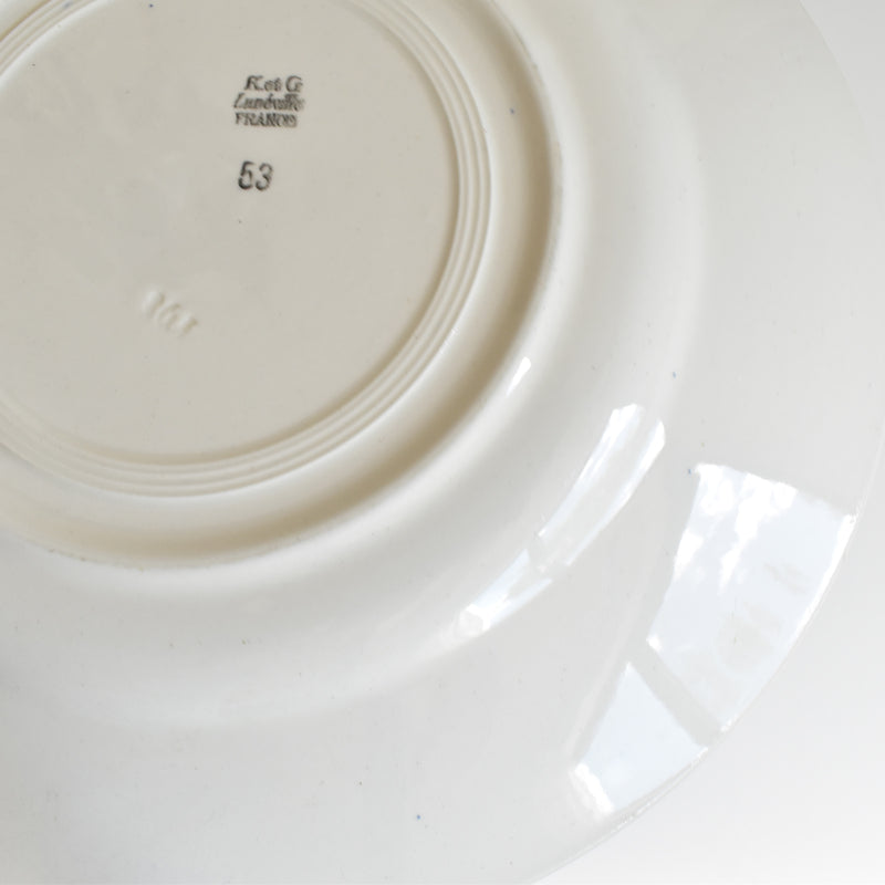 Antique Large Plate, KG Luneville Line