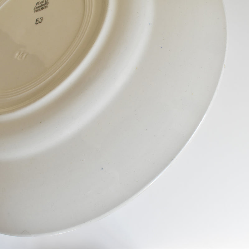 Antique Large Plate, KG Luneville Line